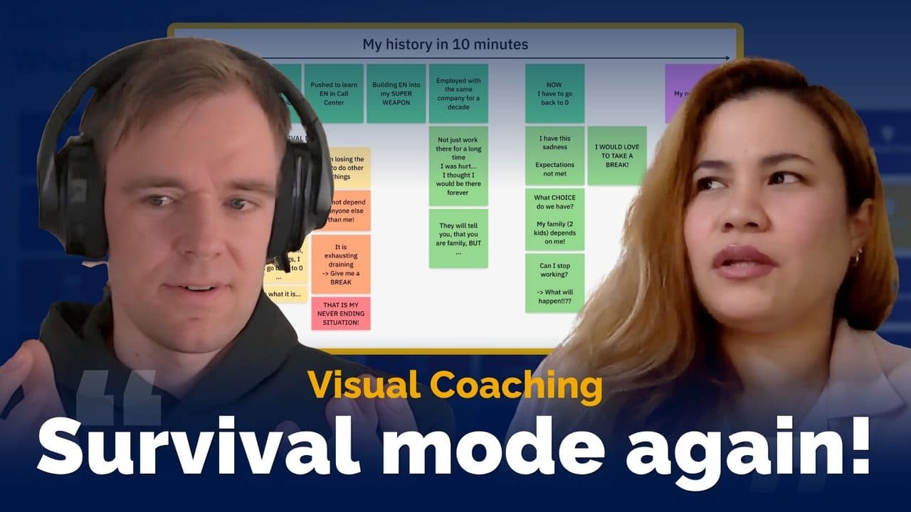 Visual Coaching: 10 Years in Survival Mode — Real Session with Joan